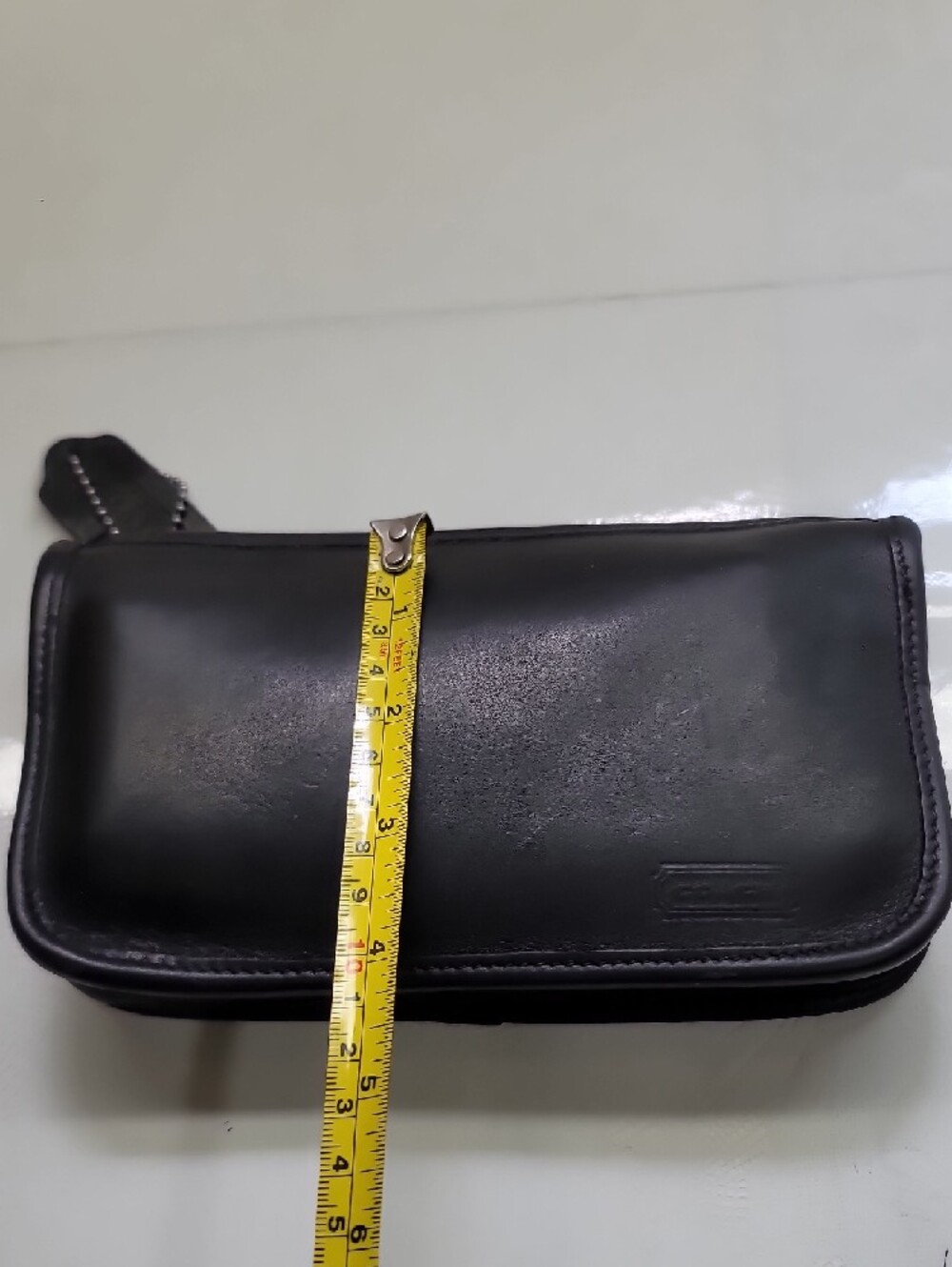 Coach Vintage  Black Leather Cosmetic Case Pouch. - Picture 9 of 14